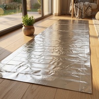 Tapis chauffant électrique moderne et flexible à double conducteur, garantie 5 ans, résistant à l'eau, chauffage par le sol, feuille d'aluminium pour plancher chauffant
