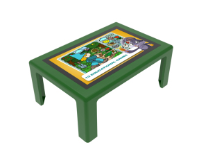 (Offre spéciale) Kiosque Table à écran tactile sensoriel réglable avec bacs pour activité de jeu intérieure/extérieure pour enfants - Product Image 2