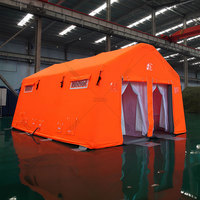 Structure de déploiement rapide de haute qualité et tentes de décontamination gonflables portables Tentes Airtube d'hôpital de terrain Tentes de douche