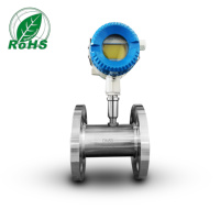 Débitmètre numérique à turbine, raccord à bride, Modbus RTU, pour liquides, huile, diesel, carburant, eau, personnalisable OEM, en acier inoxydable de haute qualité