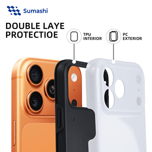 เคสเปล่าสำหรับพิมพ์ลายแบบ Sublimation สำหรับ iPhone 17 Pro Max 2 in 1 วัสดุ PC TPU สำหรับ DIY พิมพ์ลายเองได้  แบบรีดร้อน  ป้องกันการกระแทก  ขายส่ง - Product Image 6