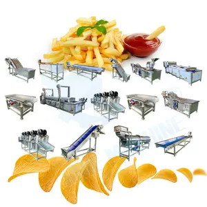 De Complete Chips Productie Full Line Kleinschalige 100 Kg/u Aardappel Frietjes Fabricage Machine