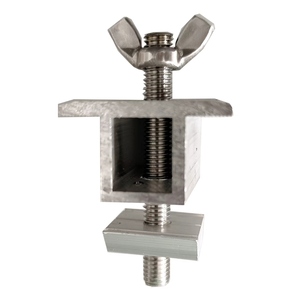 एल्यूमीनियम सौर पैनल माउंट क्लैंप मध्य 30 मिमी, 35 मिमी, 40 मिमी, 45 मिमी एलिन और मध्य सौर पैनल केंद्र c क्लैंप छत बढ़ते ब्रैकेट - Product Image 1