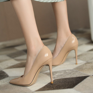 Chaussures à talons mi-hauts de bureau, bout pointu, nouvelle mode, 6CM/8CM/10CM - Product Image 5