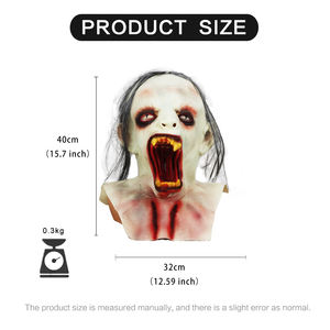 الواقع زي حزب الكبار ، قناع الرعب غيبوبة قناع الرجل العجوز ، قناع الرعب كرنفال تأثيري قناع التنكر بالجملة - Product Image 6