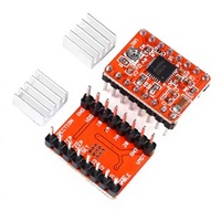 Controlador de Motor Paso a Paso A4988 con Disipador de Calor para Placas SKR V1.3 1.4 GTR V1.0 RAMPS 1.4 1.6 MKS GEN V1.4