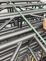 Estructura de Aluminio Negra para Escenarios, Estructura Cuadrada para Conciertos con Luces LED para Eventos al Aire Libre