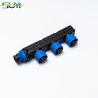 SUYI Module LED d'extérieur avec câble 1 à 4 prises mâle femelle Connecteur d'alimentation IP67/IP68 Connecteur étanche