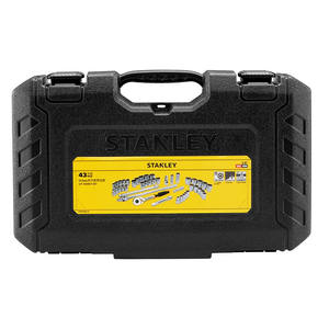 Pour <span class=keywords><strong>Stanley</strong></span> 1/2 pouces jeu de douilles industrielles 45 pièces 1/4 outils à main en acier au chrome vanadium y compris embout de clé OEM 1 an en plastique - Product Image 4