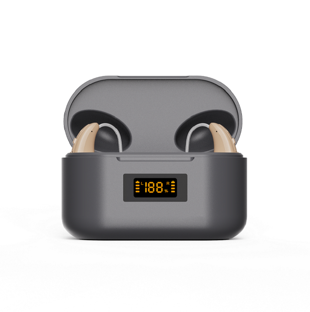 JINGHAO Digital Touch Rechargeable Hearing Aids Display Adults Programmable Hearing Aids