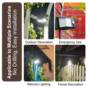 ไฟโซลาร์แบบหนีบ 72LED สำหรับภายนอกอาคาร ไม่ต้องเจาะ ติดตั้งง่าย พร้อมเซ็นเซอร์ตรวจจับความเคลื่อนไหว กันน้ำระดับ IP65 เหมาะสำหรับติดตั้งบนรั้ว ระเบียง ผนัง - Product Image 6