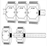 Módulo de Entrada/Salida Digital Aislado Industrial de 16 Canales para Automatización de Edificios Inteligentes, Compatible con Modbus RTU, RS485