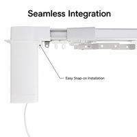 Motor Inteligente WiFi para Cortinas, Automatización del Hogar, Control Remoto por Aplicación, Compatible con Tuya Zigbee, Abrepuertas Eléctrico Silencioso de 25dB para Dormitorio