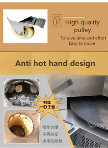 Horno Rotatorio de Gas Natural con Motor de Acero Inoxidable para Chapati, Pita, Roti Indio, Roti Iraquí, Pan Tandoori - Product Image 4