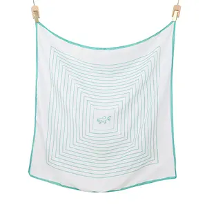 Wholesale custom 90*90cm digital printed hair square scarf & handkerchiefs polyester scarves ladies scarf birthday gift