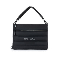 Sac d'ordinateur portable décontracté portable en nylon personnalisé grande capacité étanche léger sacs à bandoulière rembourrés pour ordinateur portable