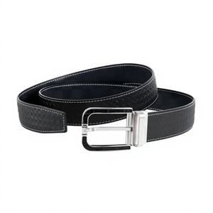 Cinturón de Cuero Formal Vintage para Hombre, Hebilla Cuadrada Sólida, Ecológico, Impermeable, Idea de Regalo, Precio Directo de Fábrica, Superventas - Product Image 4
