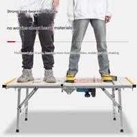 Table de travail électrique multifonctionnelle pour le travail du bois 85x75x30cm, établi pliant et réglable en hauteur avec moteur - Facile à utiliser