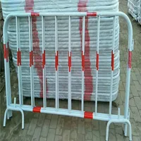 Barrière de contrôle de foule portable en acier galvanisé à chaud pour la gestion des files d'attente de concerts