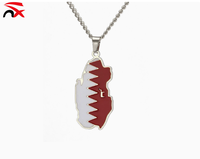Collier pendentif carte d'Haïti en promotion pour femmes et hommes, bijoux plaqués or, colliers drapeau et carte du pays pour cadeau