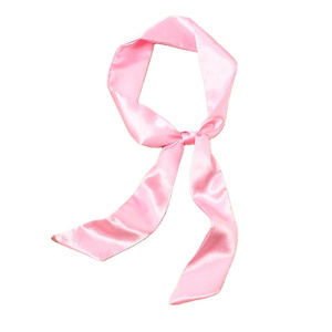 Écharpe fine vintage style <span class=keywords><strong>Liberty</strong></span> à petit imprimé floral avec bordure rouge pour femme, ruban pour cheveux tressés et nœud papillon - Product Image 6
