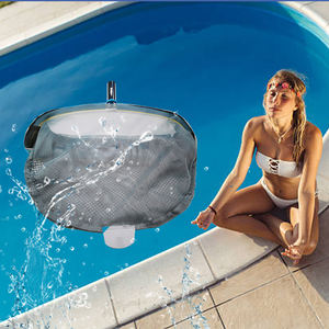 شبكة تجمع للجزيئات الدقيقة سهلة الاستخدام تنظيف حوض السباحة الأسود بي ورقة مقشدة بركة السباحة ورقة مقشدة - Product Image 1
