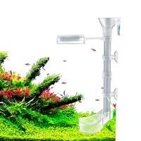 Tube d'alimentation automatique pour aquarium en plastique avec nourriture flottante pour crevettes et poissons, accessoire d'aquarium