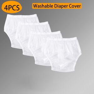 Lot de 4 culottes de protection pour couches pour adultes en TPU doux pour la peau, réutilisables, en plastique <span class=keywords><strong>ABDL</strong></span>, silencieuses et durables, neutres - Product Image 3