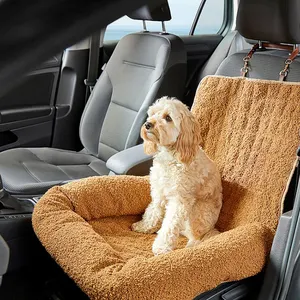 Sofá protetor de assento de carro lavável personalizado 2 em 1 cama durável impermeável para cães de estimação para carro