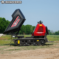 Rhinoceros KS2700 1225kg Kapazität Mini-Lader Raupenlader Baustellen-Buggy Schwenkkipper