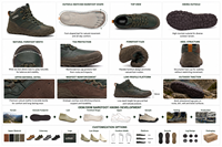 Chaussures de marche pieds nus, semelle fine, bout large, légères et respirantes pour sentiers forestiers, voyages et randonnées
