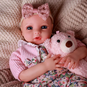 Babeside Terry 16 pouces <span class=keywords><strong>40cm</strong></span> corps entier Silicone <span class=keywords><strong>Reborn</strong></span> réaliste Silicone réaliste bébé filles <span class=keywords><strong>Reborn</strong></span> poupées en gros - Product Image 1