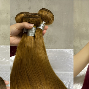 FH Wholesale 16-30inch Double Drawn Human Hair Bundles Color Straight Body Bundles Mink Brazilian Human Hair - Product Image 2