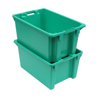 QS plastique poisson fruits de mer caisse chaîne du froid logistique empilage poisson stockage dislocation chiffre d'affaires boîte pour légumes et fruits