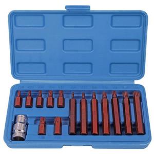 Juego de Llaves Torx de 15 Piezas Hi-Spec Tools, 1/2 Pulgada, Cromadas, para Reparación Automotriz - Product Image 5