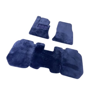 Tapis de sol en peau de mouton noir véritable pour Lamborghini McLaren Bugatti Aston <span class=keywords><strong>Martin</strong></span> - Product Image 1