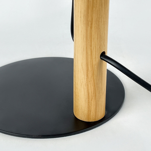 Chauffe-cire aromatique en céramique blanche avec poignée en bois de <span class=keywords><strong>santal</strong></span> C&S, diffuseur de parfum, veilleuse, lampe d'ambiance, lampe de table - Product Image 5