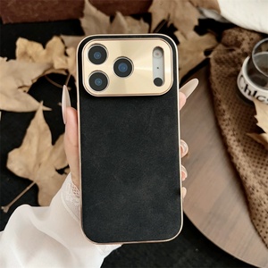 เคสโทรศัพท์หนัง PU ลายหนังแกะ สำหรับ iPhone Air 11 12 13 14 15 16 17 Pro Max สไตล์วินเทจ หนังแกะเคลือบเงา เรียบง่าย ดูเป็นธุรกิจ - Product Image 2