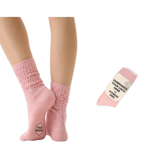 Crew Knitted Nylon Cotton Sports <b>Socks</b> Taiwan Made Eco-Friendly Durable Mid-Calf Athletic <b>Socks</b> - Product Image 1