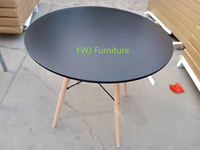 YWJ Yaweijia Tables de Restaurant Moderne en Bois pour Restauration Rapide, Design Simple et Central