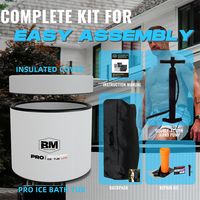 Bain de glace gonflable portable