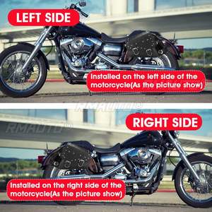 Sacs de selle universels pour moto, sacs à outils latéraux, pochette de rangement pour bagages de moto et scooter, sacoche étanche pour Cafe Racer - Product Image 2