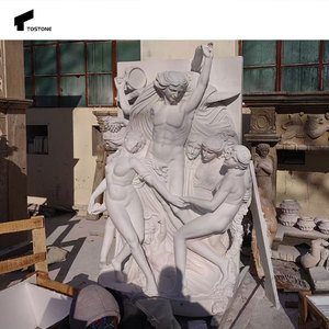 Tostone Villa extérieure moderne Jardin Parc Sculpture d'eau Sculpture en calcaire personnalisée pour la décoration extérieure classique de l'<span class=keywords><strong>Asie</strong></span> - Product Image 4