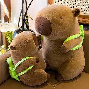 Vente chaude multi-taille 25CM-90CM Capibara tortue sac à dos <span class=keywords><strong>dauphin</strong></span> en peluche jouet confortable cadeau d'anniversaire jouets en peluche - Product Image 2