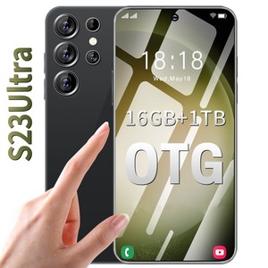Teléfono móvil Android 13,0 con pantalla grande, 16GB + 1TB, compatible con tarjeta SIM dual + tarjeta TF, teléfono inteligente S23 <span class=keywords><strong>Ultra</strong></span> de 7,3 pulgadas, <span class=keywords><strong>5G</strong></span> - Product Image 1