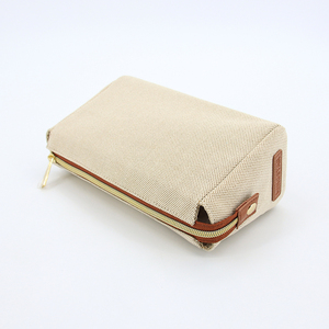 Sac <span class=keywords><strong>de</strong></span> maquillage en lin personnalisé, grande capacité, imperméable, sac <span class=keywords><strong>de</strong></span> rangement portable pour articles <span class=keywords><strong>de</strong></span> <span class=keywords><strong>toilette</strong></span> - Product Image 3