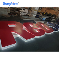 L'acrylique 3D extérieur a mené le panneau avant-éclairé de signe de magasin de lettres de canal de lumière de la société pour la publicité