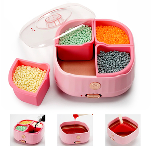 Chauffe-<span class=keywords><strong>cire</strong></span> 4-en-1 en silicone antiadhésif pour épilation, machine à <span class=keywords><strong>cire</strong></span>, pot de fusion de <span class=keywords><strong>cire</strong></span>, épilateur chauffant - Product Image 1