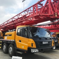 Grúa Móvil Usada Sany STC500 de 50 Toneladas, Motor Weichai, Bomba Hidráulica Sany, Buen Estado, Pocas Horas de Trabajo, Elevación Estable