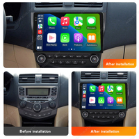 MEKEDE MS autoradio gps navigation car-play auto BT FM AM 360 caméra pour Honda Accord 7 2003-2007 ventilateur de refroidissement